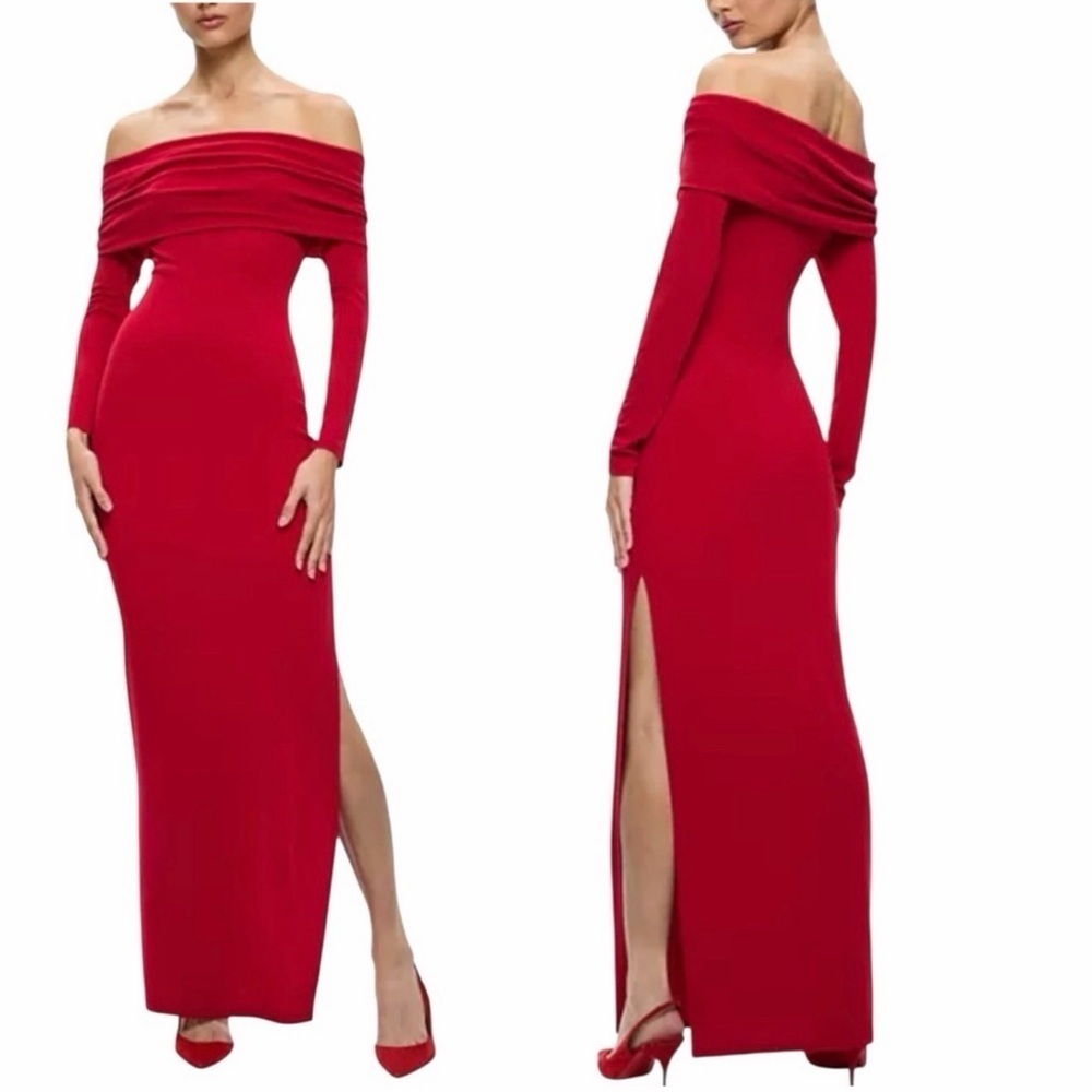 Alice and Olivia Ruby Valentine's Coretta Midi Dress